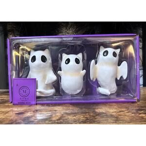 Martha Stewart Home Halloween Ghost Cat Figurine Set (3-Pack)